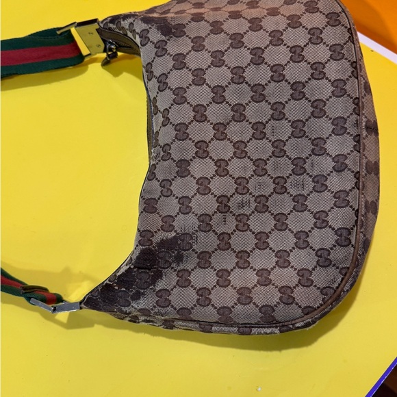 Gucci Vintage Sherry line Beige Monogram Shoulder Bag - Picture 16 of 16